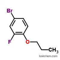Molecular Structure of 127326-77-6 (4-Bromo-2-fluoro-1-propoxybenzene)